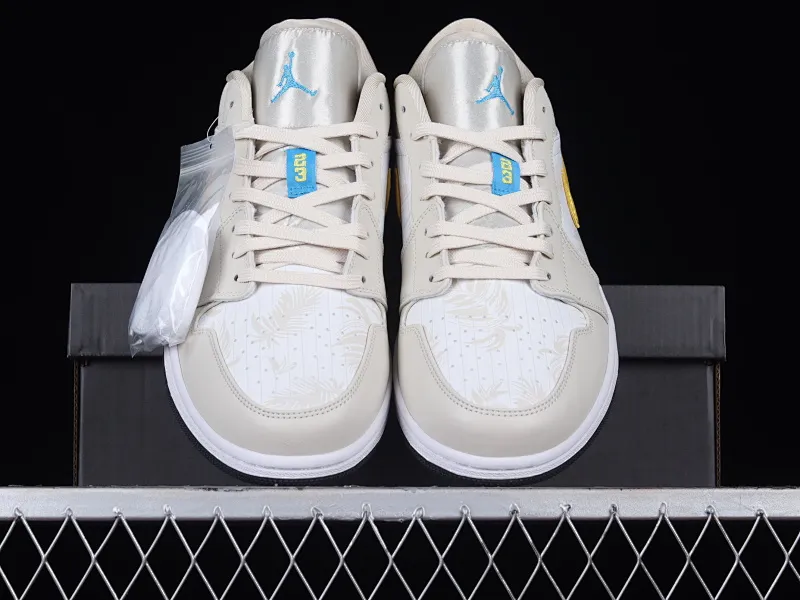 All categories Air Jordan Jordan series basketball shoes Air Jordan 1 Low Air Jordan 1 Low "Amarillo" AJ1 Joe 1 palm leaf low-top cultural and casual sneakers CK3022-107